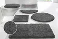 OTTO home Badematte Sanremo, Badvorleger, Badezimmer Teppich, sehr weich, Höhe 30 mm, rutschhemmend beschichtet, schnell trocknend, fußbodenheizungsgeeignet, Polyester, rechteckig, 3-tlg. Stand-WC Set, Badteppich, unifarben, rechteckig, rund & als 3-tlg. Set erhältlich