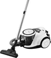Bodenstaubsauger "Serie 6 ProSilence BGC41LSIL, Hygiene-Filter, 10 Jahre Motorgarantie", 600 W, beutellos, hohe Saugkraft, 2in1 Polster- und Fugendüse, leise, weiß weiß/samtblau metallic