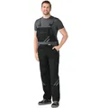 Planam Highline Latzhose Schwarz/schiefer/zink 30