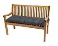TexDeko® Garden Bankauflage Outdoor 170 x 50 x 8cm wasserabweisend UV - beständig mit Oeko-TEX Zertifikat gesteppt Bankpolster Bankkissen Polsterauflage Sitzpolster Gartenbank Sitzkissen (Anthrazit)