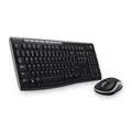 Logitech MK270 Kabelloses Set mit Tastatur und Maus für Windows, Griechisches Layout - Schwarz