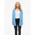 Vila Strickjacke VIRIL OPEN L/S KNIT CARDIGAN - NOOS Viskosemischung, regular fit blau XS (34)