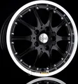 DBV Australia schwarz glänzend horn poliert 7x15 ET40 - LK5/114.3 ML74.1 Alufelge schwarz