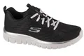 Sneaker Damen, Skechers Graceful - Get Connected, Schwarz