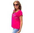 Miss Goodlife T-Shirt Miss Goodlife T-Shirt MG12852 PEACE,berry