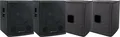 DJ PA 18" Aktiv Subwoofer Cover 2x Set Lautsprecher 300 Watt RMS Bass Box Hüllen