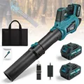 Für Makita Akku 21V Groß Gebläse Bläser Laubbläser Laubgebläse Mit 2xAkkus