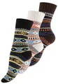 Vincent Creation 3 Paar Norwegersocken, Bunte Hygge Socken, Damen & Herren Wollsocken, Gr. 43-46, Bunt Set-3