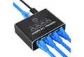 Bundviel LAN Splitter 1 auf 4 Gigabit Ethernet Switch 4-Port Verteiler Netzwerk-Switch