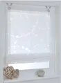Römischer Rollo mit Ösen Cadena in Weiß - Modernes Design