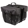 M-Wave Doppeltasche AMSTERDAM schwarz/grau 34x17x30cm, 30 ltr Fahrradtasche