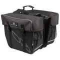 M-Wave Doppel Gepäckträgertasche Amsterdam Double ca. 30 Liter Reflex schwarz
