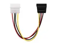 adaptare 34001 15 cm Adapter-Kabel 4-pin Molex auf 15-pin SATA-Stecker schwarz