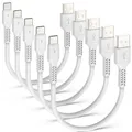 USB-C Ladekabel Für Kopfhörer Smartphone Power Bank Telefon 20Cm Kurz