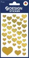 AVERY Zweckform 53282 Folien-Sticker gold Herzen 39 Aufkleber (Deko, Goldfolie, selbstklebend, Scrapbooking, Bullet Journal, Geburtstag, Hochzeit, Valentinstag, Karten, Fotoalbum, Gästebuch, Liebe)