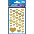 1 bis 60x AVERY Zweckform ZDesign CREATIVE Sticker "Herzen", gold BIS 85% RABATT