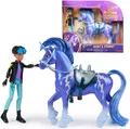 Spin Master Anziehpuppe Unicorn Academy - Rory & Einhorn Storm, mit echter Mähne