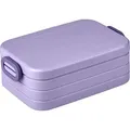 Mepal | Midi Brotdose | Lunchbox für 2 Sandwiches oder 4 Brotscheiben | Meal Prep Box | Brotdose für Erwachsene | Essenbox mit Unterteilung | Vivid