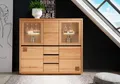 Highboard Vitrine Schrank 168x148cm Massivholz Buche Kernbuche geölt NEU OVP!!!