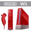 Nintendo Wii Konsole rot + ORIGINAL Remote Motion Plus Controller & Nunchuk