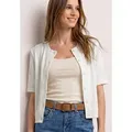 STREET ONE Cardigan mit durchgehender Knopfleiste vorn weiß 46 EU