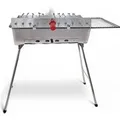 Grillpeter Mangal Astana Deluxe mit 11er Spießdreher Grillmotor USB und Powerbank BBQ Deckel Grillrost Ablage