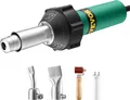 VEVOR Heißluft-Kunststoffschweißgerät, 1600 W Heißluftpistole, 50–600 °C PVC-TPO-Vinyl-Schweißpistole Kunststoff, geeignet für PP/PE/PVC-Platten
