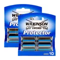 20x Wilkinson Protector Rasierklingen Doppelklinge mit Gleitstreifen 2x 10 Stück