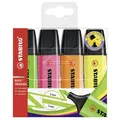 STABILO BOSS ORIGINAL - Textmarker - 4er Pack - Gelb, Orange, Grün, Pink