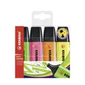 Textmarker - STABILO BOSS ORIGINAL - 4er Pack - gelb, orange, grün, pink,