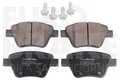 EUROBRAKE Bremsbelagsatz, Scheibenbremse Hinterachse u.a. für AUDI, SEAT, SKODA