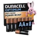 DURACELL Optimum AA-Batterien (8er-Pack) – Alkaline-Batterien 1,5 V