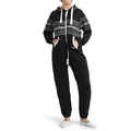 Finchgirl Jumpsuit FG117 Damen Jumpsuit Overall Jogging Training Anzug Einteiler schwarz S