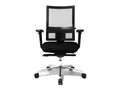 Moebel-Eins Stuhl, SITNESS 60 Drehstuhl Body Balance, Material Stoff/Aluminium, schwarz