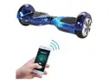ROBWAY W1 Hoverboard für Erwachsene und Kinder, 6,5 Zoll, Self-Balance, Bluetooth, App, 700 Watt, LEDs (Space Blue 2.0)