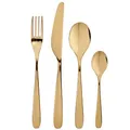 TILLAGD Besteck Set für 6 Personen, Gold, Edelstahl 24 Stück