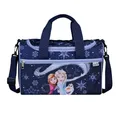 Sporttasche ohne Namen | Frozen Elsa mit Schneeflocken ( navy ) (ohne Name)