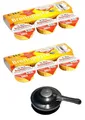 2x 3 Sicherheitsbrennpaste inkl. Pastenhalter Brennpaste f. Fondue Raclette Till