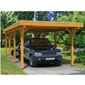 Skan Holz Carport Spessart 355 cm x 846 cm Eiche hell