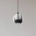 Lucande LED Pendelleuchte 'Hayley' (Modern) in Transparent aus Glas (1 flammig,