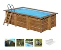 Gre Rechteckpool MARBELLA 2 (Set, 8-tlg), Kiefernholz, BxLxH: 270x420x117 cm