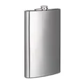 relaxdays Flachmann silber, 1 St.