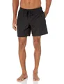 Badeshorts Herren Schwarz mit Netzfutter Taschen Kordelzug Amazon Essentials M