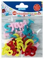 Stylex 46465 - Zahlen aus Filz, mit den Ziffern von 0-9, 48 Stück Sortiert, ideal für Bastelarbeiten, als Tischdeko und für den Schulanfang