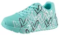 Sneaker "UNO LITE-METALLIC LOVE", Keil,-Schnürschuh, Skech-Air Funktion, Größenschablone zum Download, Gr. 27, türkis-multi