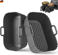 Airfryer Silikonform 2 Stück für Ninja Dual Zone AF400EU/EUCP AF300EU, COSORI, J