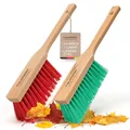 Handfeger 2er Set, Handbesen, Kehrbesen für Garten & Outdoor, mit harten Kuns...