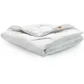 Bettdecke 155 x 220 cm, leichte Sommerdecke, 100% Mikrofaser, Allergiker geeignet, sleepling Basic 100 - Weiß