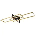 Trio LED-Deckenleuchte Salinas Alu, Eisen, Stahl & Metall Gold Messing