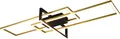 Trio LED Deckenleuchte Salinas schwarz, gold, Switch Dimmer